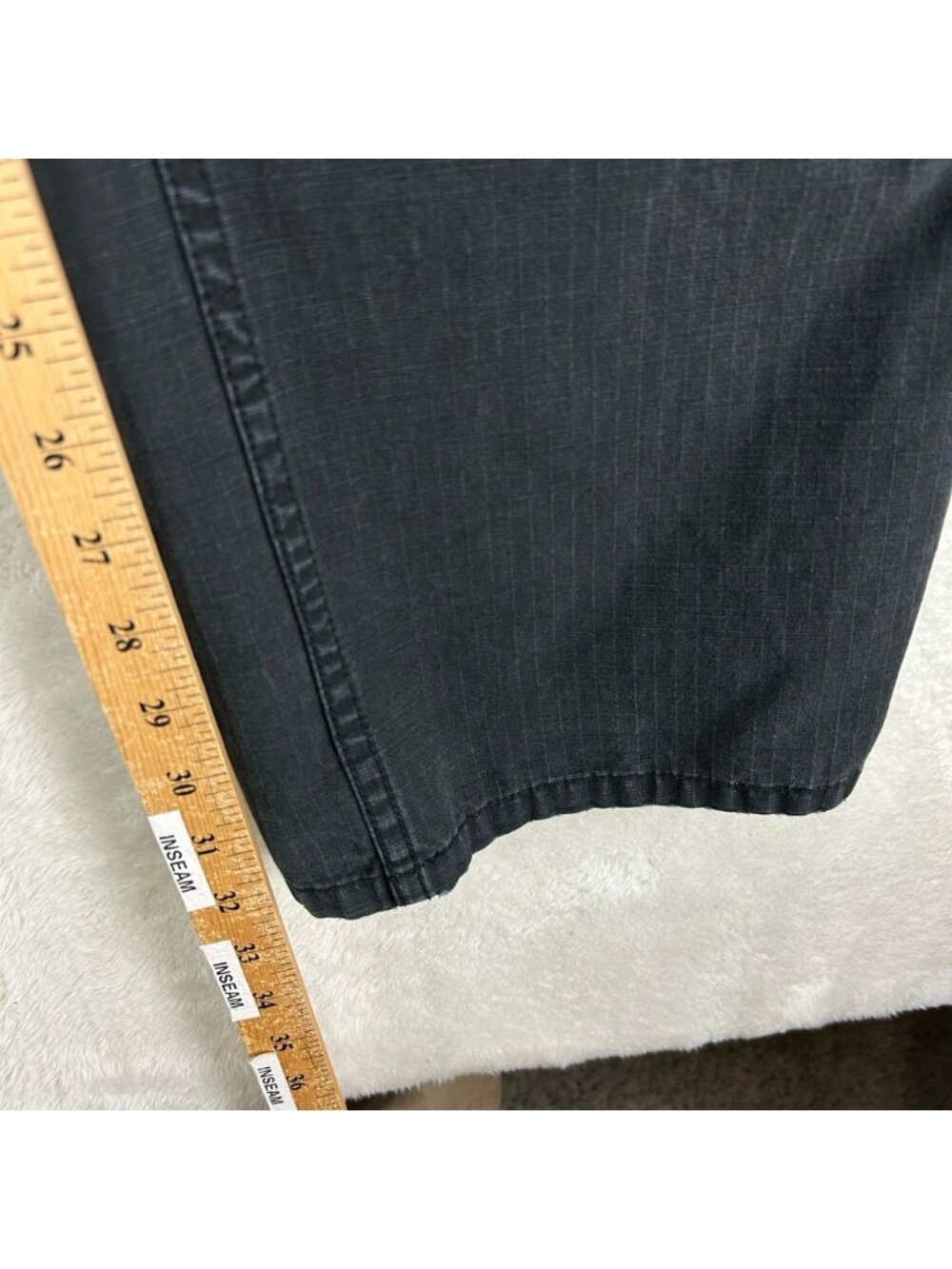 Harley-Davidson Ripstop Cargo Riding Pants Black 2004 Tactical Moto Biker 32x34 - Picture 8 of 16